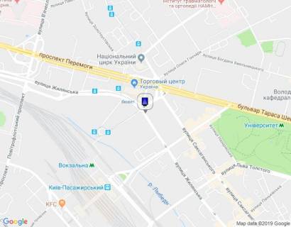 Сiтiлайт B у Києві, 1,2х1,8  Жилянська вул./Старовокзальная("Міда") схема