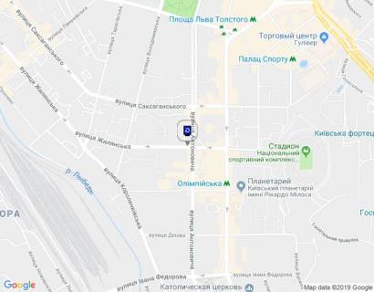 Сітіскролл A у Києві, 1,2х1,8  Жилянська вул., 24 схема