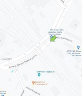 Нестандарт A у Києві, 2x8  ул. Липковского, из центра, правый схема