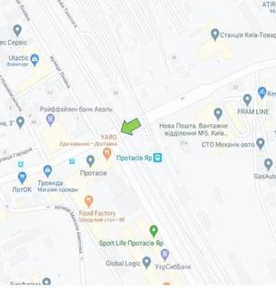 Нестандарт B в Киеве, 2x8  ул. Федорова, 3 мост от Антоновича, в сторону Простасов Яр, левый схема