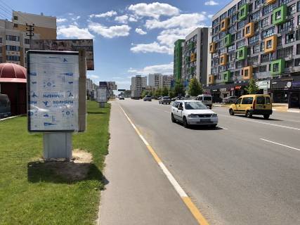 Ситилайт B в Крюковщине, 1,2х1,8м  ул. Василия Стуса , ЖК Пионерский, напротив ЖК Акварели 2, светофор фото 1