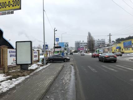 Ситилайт B в Петропавловской Борщаговке, 1,2х1,8м  Ул. Соборна 12 , после АЗС "EXTRA" фото 1