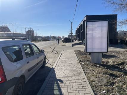 Ситилайт A в Крюковщине, 1,2х1,8м  Вул. Балукова , навпроти Євромісто , перед поворотом на вул. Перемоги фото 1