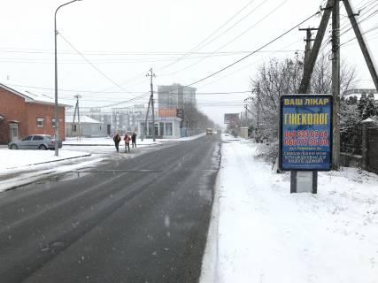 Ситилайт A в Петропавловской Борщаговке, 1,2х1,8м  Ул. Вишневая, перед ОП "Muller Haus" фото 1