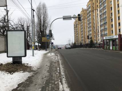 Ситилайт B в Петропавловской Борщаговке, 1,2х1,8м  Ул. Соборна 10 , напротив отдела продаж ЖК "Щасливий" фото 1