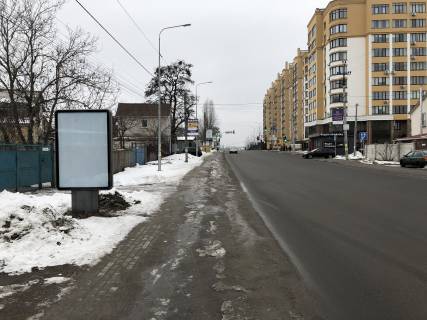 Ситилайт B в Петропавловской Борщаговке, 1,2х1,8м  Ул. Соборна 21, после ЖК "Щасливий" фото 1