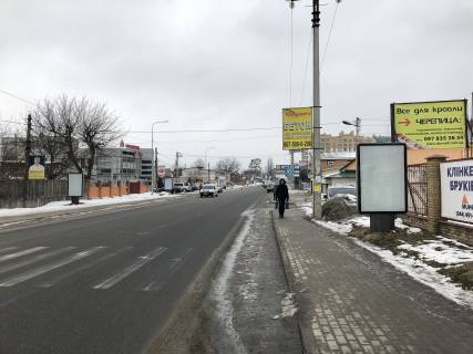 Ситилайт A в Петропавловской Борщаговке, 1,2х1,8м  Ул. Соборна 12 , после АЗС "EXTRA" фото 1