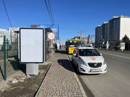 Ситилайт B в Крюковщине, 1,2х1,8м  вул. Балукова , навпроти ЖК Євромісто , на зупинці громад транспорту фото 1