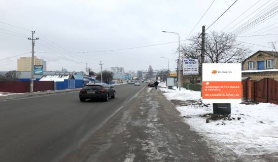 Ситилайт A в Петропавловской Борщаговке, 1,2х1,8м  Ул. Соборна 21, после ЖК "Щасливий" фото 1