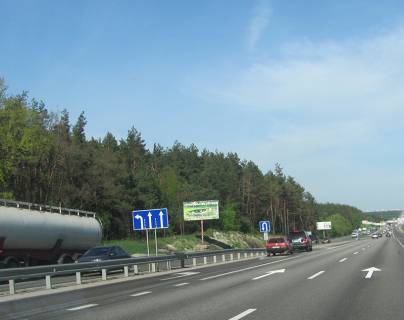 Білборд, Бігборд (Борд)  B у Києві, 3х6  М-06 Киев-Чоп, км 24+350  (с. Капитановка,на развороте на Бучу) Фото 1