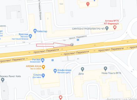 Нестандарт A в Киеве, 2300х1300  пр-т Перемоги, 106 (вул. Вітрука) схема