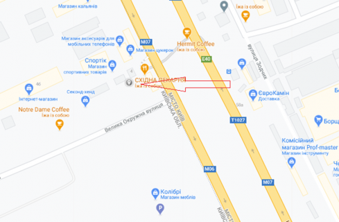 Нестандарт A в Киеве, 2700х1500  Велика Кыльцева дорога, 4 (Електронмаш) схема