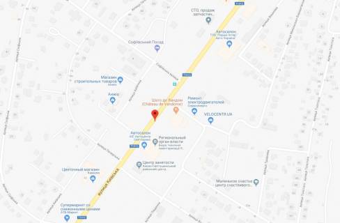 Билборд A в Софиевской Борщаговке, 3x6  вул.Київська, біля ресторану Околиця, направлення на Київ схема