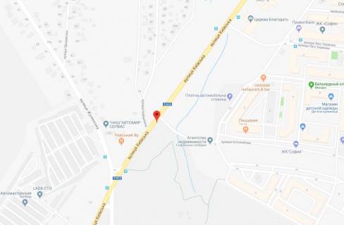 Билборд B в Софиевской Борщаговке, 3x6  вул.Київська, на світлофорі на ЖК Софіївська Слобідка, направлення на Боярку схема