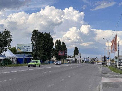 Білборд, Бігборд (Борд)  B у Софіївській Борщагівці, 3x6  вул.Київська, 8A, навроти Автосалона Порше Захід, направлення на Київ Фото 1