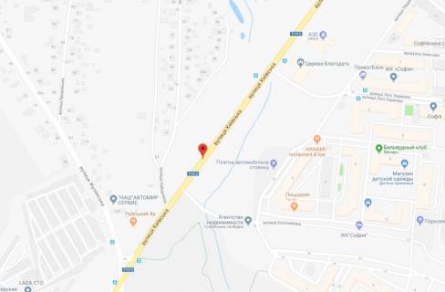 Билборд B в Софиевской Борщаговке, 3x6  вул.Київська, направлення на Київ схема