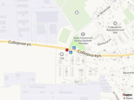 Билборд A в Софиевской Борщаговке, 6х3  вул.Соборна, направлення на Київ схема