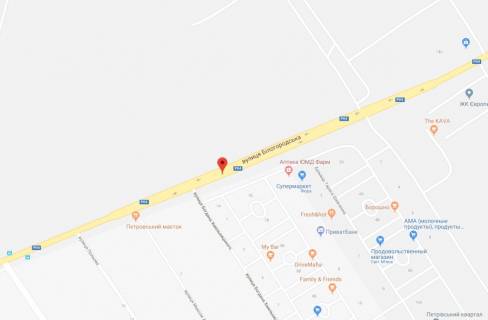 Билборд B в Святопетровском, 3x6  ул.Белогородская, напротив Петровского Квартала схема