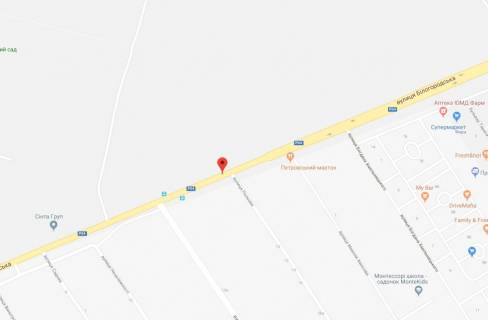 Билборд B в Святопетровском, 3x6  ул.Белогородская, напротив ул.Полевой схема