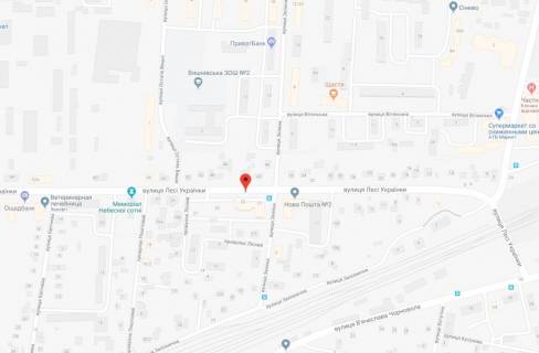 Billboard A in Vishnev, 3x6  st.L.Ukrainki, bud.21 na perehresti z st.O.Visni scheme