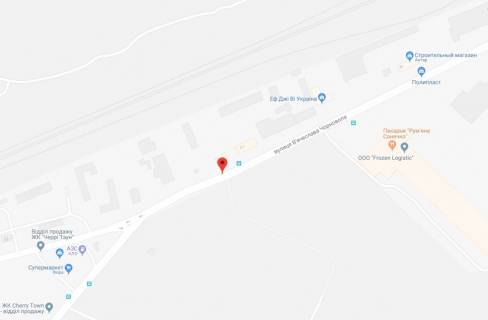 Billboard A in Vishnev, 3x6  st.V.Cornovola, bila ZK Avenu Paradajz scheme