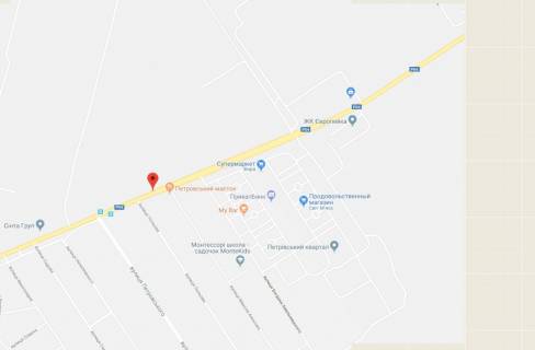 Billboard A in Svyatopetrivske, 3x6  mezdu st.Nikolaa Amosova i st.Polevoj, vozle ZK Petrovskij Kvartal scheme