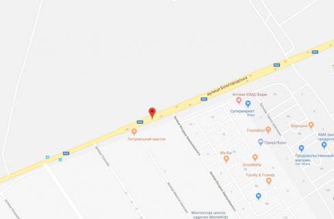Билборд A в Святопетровском, 3x6  ул.Белогородская, напротив Петровского Квартала схема