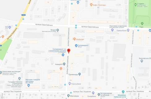 Ситилайт B в Вишневое, 1,2x1,8  вул.Святошинська, біля Новуса схема