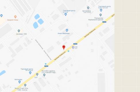 Билборд A в Вишневое, 3x6  вул.Київська, поворт на вул.Промислову, направлення на Боярку схема