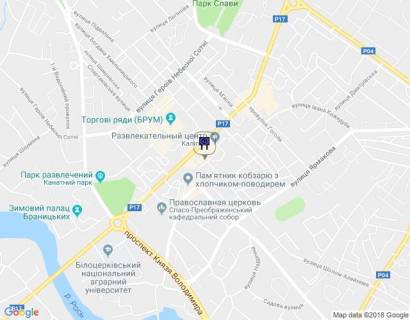 Видеоборд A в Белой Церкви ул. Ярослава Мудрого, 20 - 398282 схема
