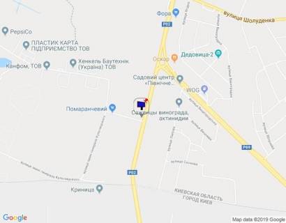 Billboard A in Vishgorod Trasa "Kiiv-Ivankiv-Ovruc", R-02 km 19+ 250 levo,na svitlofori, pered povorotom na SANDORA, HENKEL-Ukraina, viizd z Visgoroda do pl. Sevcenko scheme