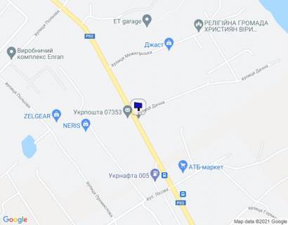 Билборд A в Старых Петровцах вул. Свято-Покровська схема
