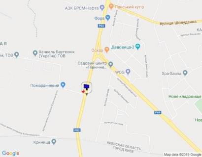 Білборд, Бігборд (Борд)  A у Вишгороді Траса "Київ-Іванків-Овруч", Р-02 км 19+ 200 право,на світлофорі, перед поворотом на SANDORA, HENKEL-Україна, в'їзд в Вишгород з пл. Шевченко схема