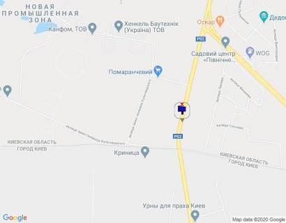 Билборд B в Вышгороде Траса "Київ-Іванків-Овруч", Р-02 км 19+000 право, виїзд з м. Вишгород до пл. Шевченка, з Нових Петрівцві в Київ схема