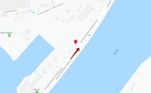 Призма B в Киеве, 6х3  Набережно-Рибальська - Подільсько-Воскресенський міст від Подолу - 188830 схема