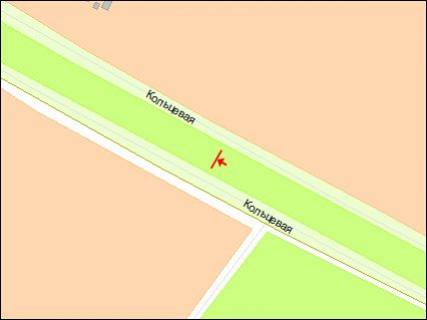 Билборд  в Киеве Б. Окружная 12 (Novus) в стoрoну пр. Пoбеды   схема