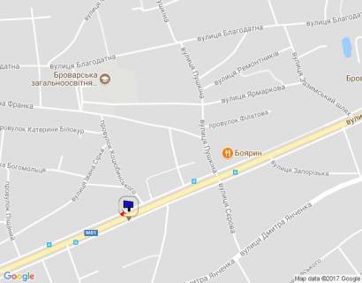 Билборд A в Бровары, 6х3  м.Бровари, вул.Київська, 72 схема