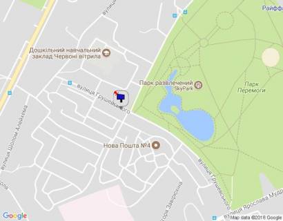 Билборд A в Бровары, 6х3  м.Бровари, вул.Грушевського, 15-А, (світлофор, перетин з вул.Н.Сотні) схема