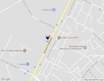 Билборд A в Бровары, 6х3  м.Бровари, вул.Київська, 247 (між Сільпо і Епіцентр, ЖК Лісовий квартал) схема