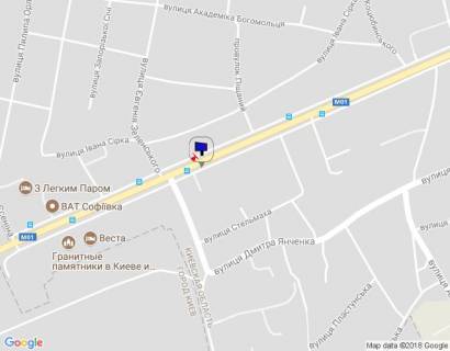 Билборд A в Бровары, 6х3  м.Бровари, вул.Київська, 40  (світлофор) схема