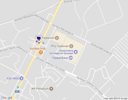 Билборд B в Бровары, 6х3  м.Бровари, вул.Київська 267, (напроти ТРК Термінал) схема