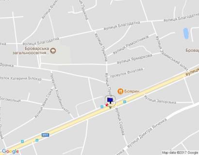 Билборд A в Бровары, 6х3  м.Бровари, вул.Київська, 90  (світлофор) схема