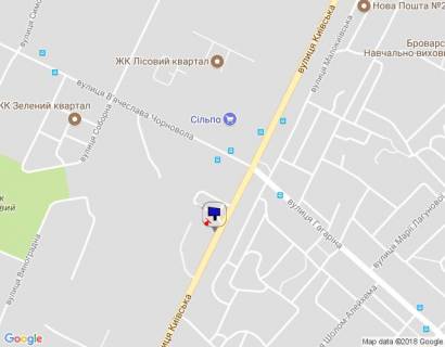 Билборд B в Бровары, 6х3  м.Бровари, вул.Київська, 227/1, (біля ТРЦ Марк мол, Розетка, Макдональдс) схема