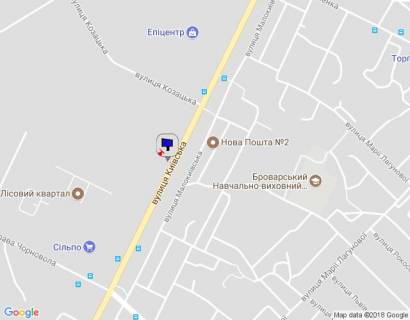 Билборд B в Бровары, 6х3  м.Бровари, вул.Київська, 247 (між Сільпо і Епіцентр, ЖК Лісовий квартал) схема
