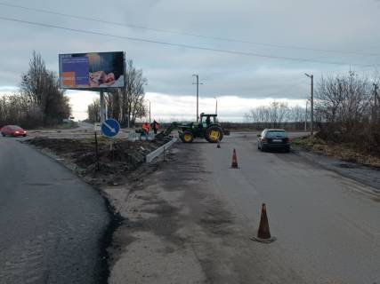 Билборд A в Фастове перекресток ул. Якубовского и Окружной дороги,  (клумба) направление от Белой Церкви фото 1