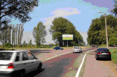 Билборд A в Фастове, 6х3  перекресток ул. Якубовского и Окружной дороги, (клумба) въезд с Киева фото 1