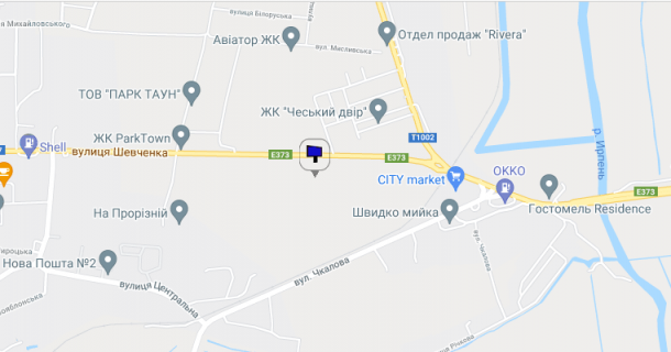 Билборд A в Буче, 6х3  траса Київ- Ковель,  біля ЖК "Чешський двір" схема