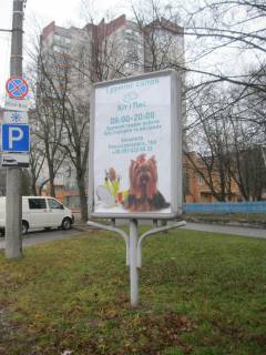Ситилайт A в Чернигове, 1.2х1.8  м. Чернігів, вул. Левка Лук'яненка (Рокосовського), 18А, на узбіччі фото 1
