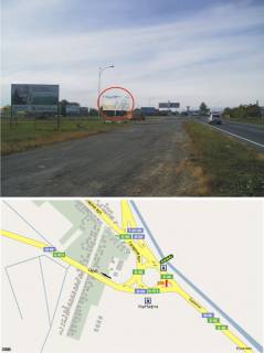 Билборд B в Ужгороде, 3х6  вул. Карпатської України (Гагаріна) (Центральний в`їзд в м.Ужгород, розв'язка автошляху Київ-Ужгород, яка веде до КПП "Ужгород"(Словаччина) і КПП "Чоп"(Угорщина). фото 1