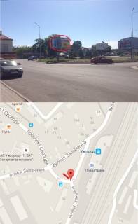 Билборд C в Ужгороде вул. Залізнична-Станційна (З/д вокзал,Автовокзал, Центральна частина міста - привокзальна площа, інтенсивний рух) фото 1